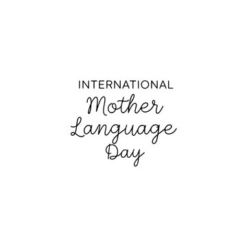 International mother language day typography