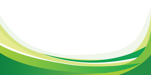 Abstract green wave creative business design