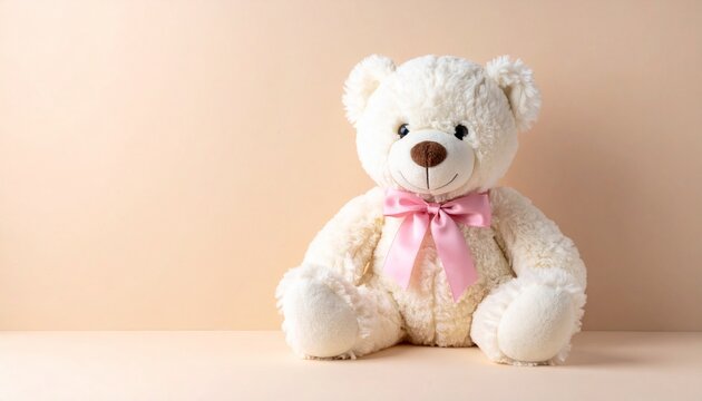 白いクマのぬいぐるみ