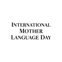 Obraz premium International mother language day isolated on transparent background