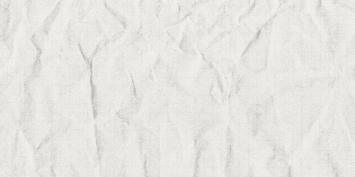 Stippled crumpled paper sheet grunge craft overlay texture with halftone gradient vector illustration. Old vintage crumpled stipple paper grunge punk overlay craft background