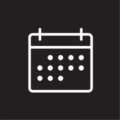 black calendar icon