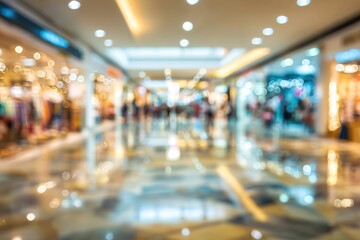 abstract blur image background of mall department store. High quality