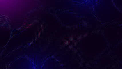 Cyber Big Data Flow Particles Bokeh. Digital Neural Network. Concept of AI Artificial Intelligence Technology Machine Deep Learning. Digital Communication. Science Technology Presentation Vector.