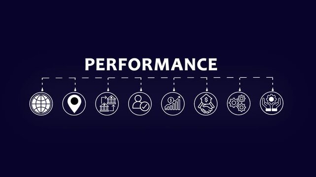 Performance indicator business finance concept. Business, technology, internet and network concept.
