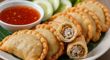 Pastel Isi Ayam: Indonesian Savory Pastry with Spicy Chicken Filling