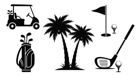 Planning a relaxing tropical golf getaway with a custom logo design