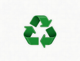 Recycle Sign Eco Friendly Symbol Isolated On White Background