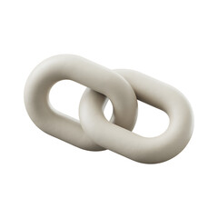 Linked chain icon for connection concept