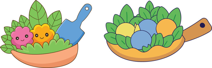 Miniature garden scene displayed on a paintbrush bristle field, featuring tiny plants and creative artistic composition, perfect for whimsical nature-themed visual design and creative illustration.