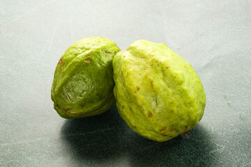 Fototapeta premium Ripe fresh green green guava