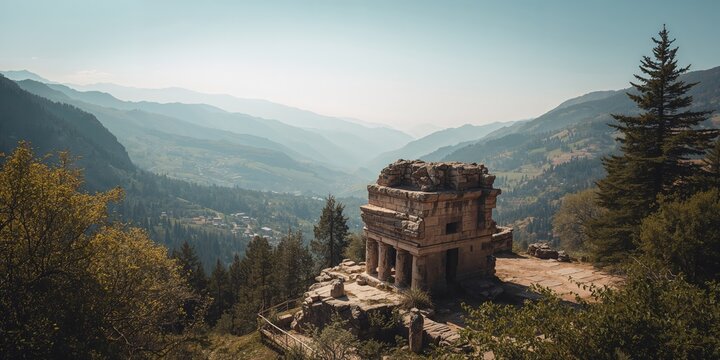 Uzunkaburch, a historic worship site in the kingdom of Alb, emphasizing its archaeological significance