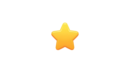 3d golden star
