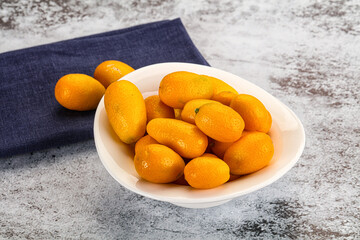Sweet juicy tropical fruit kumquat