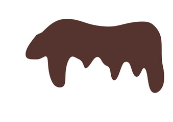 melted chocolate dripping element