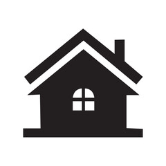 Illustration of a simple black house