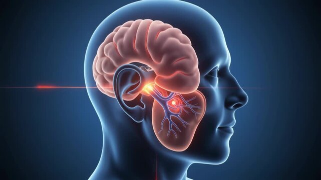 Animated Visualization of a Cochlear Implant Receiving Sound Signals and Transmitting to the Brain