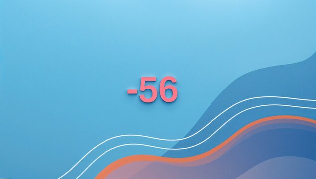 Colorful photograph of a -56 object on a blue background, emphasizing visual appeal and design details