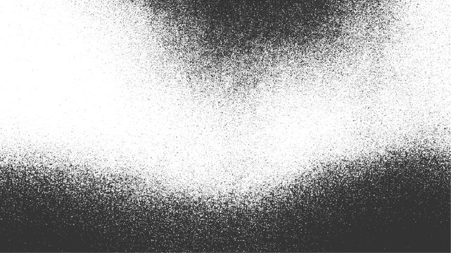 Black and white speckled gradient background with dense dots at bottom fading to sparse dots at top texture