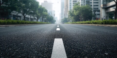 Empty street with no asphalt road texture, suitable for background or layout design