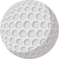 A Detailed Close Up Of A White Golf Ball With Dimples On A Transparent Background With Subtle Shadows Indicating Depth And Roundness Ideal For Sports And Recreation Use