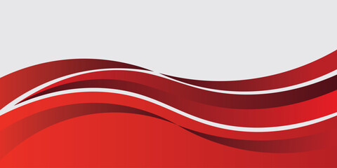 red and white business wave banner background. vector.eps10