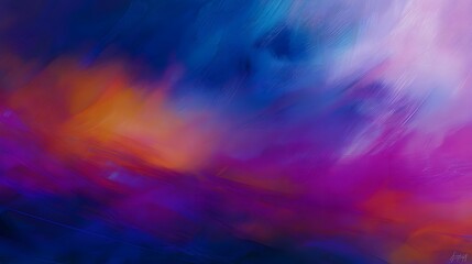 Vibrant flowing colors create a dynamic abstract artwork evoking energy and harmonious visual depth