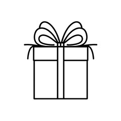Christmas gift box icon