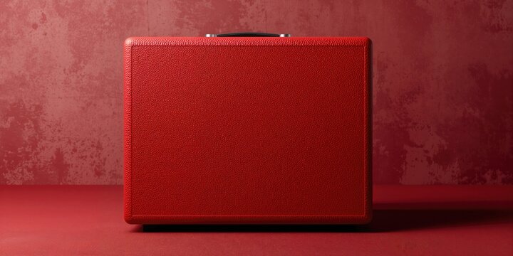 Guitar amplifier with a red vinyl Tolex cover designed for protection and durability, maintenance focus