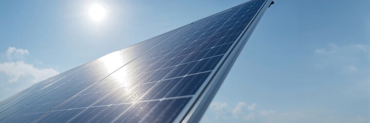 Close-up of solar panel surface emphasizing energy collection for renewable power, environmental awareness day