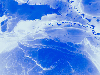 Pale Ink,Paint,Abstract. Modern Crystals