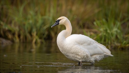 Fototapeta premium The most magnificent waterfowl, seasonal change