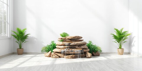 Wooden tablet on background used for UI layout design, emphasizing simplicity and natural textures