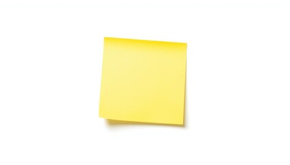 Yellow sticky note on a white background used for organizational reminders, emphasizing clarity in office layouts