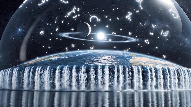 Celestial Snow Globe The Firmament Dome Visualization

