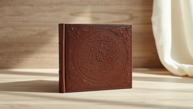 Family photo book with embossing, designed for personalized keepsakes, suitable for wedding memory preservation