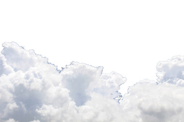 Cloud isolated on transparent background for graphic design