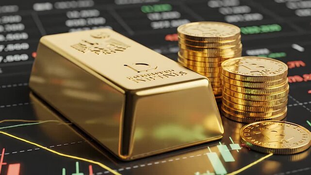 The Price of Stability: Gold Assets on a Financial Stock Chart
