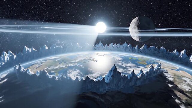 Geocentric Plane A Visualization of the Flat Earth Theory
