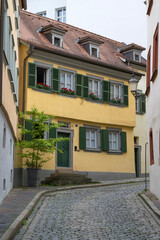Gasse in der Altstadt,  UNESCO Weltkulturerbe, Bamberg, Oberfranken, Franken, Bayern, Deutschland, Europa