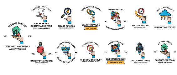 A series of images with the words 