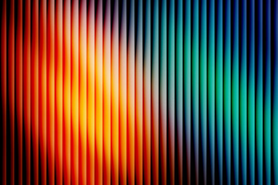 Abstract colorful gradient background with vertical stripes pattern, vibrant rainbow spectrum lines texture, modern chromatic linear design for wallpaper or backdrop.