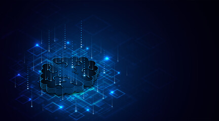 Circuit board of computer neural network or electronic artificial intelligence. Brain circuit technology. modern technology innovation concept background	