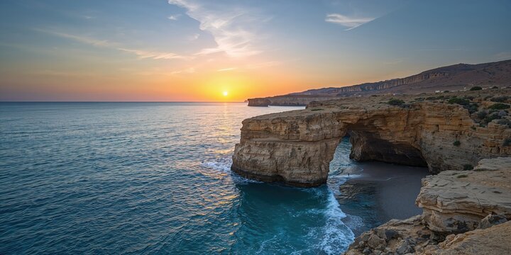 A coastal scene with rocky shoreline and clear waters on Malta, emphasizing erosion risk