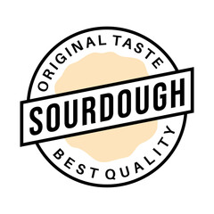 Sourdough logo vector. Simple design letter