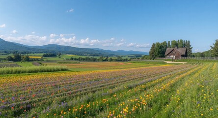 Fototapeta premium Aurlandsfjord fjord landscape in Norway, emphasizing rugged terrain and natural beauty, scenic vista for tourism promotion