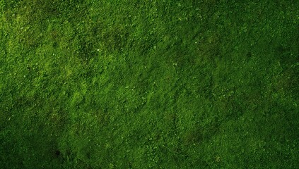 Seamless moss grass texture used as a decorative wall mural for interior architecture, emphasizing natural greenery design