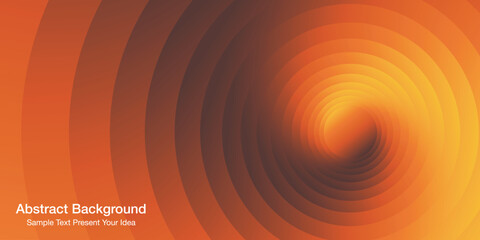 Abstract radiant tunnel background vector with layered circular gradients and smooth depth, creating a warm flowing motion ideal for cover page, website banner, digital artwork.