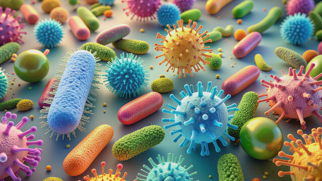 Microscopic World of Bacteria and Viruses