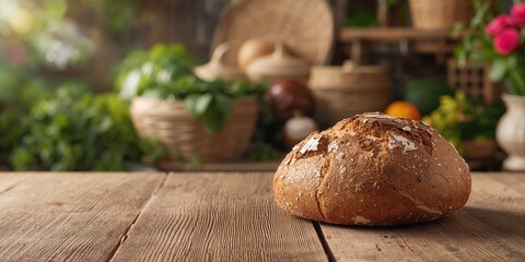 Rye bread on display at the market, emphasizing natural ingredients as a fiber-dense food choice